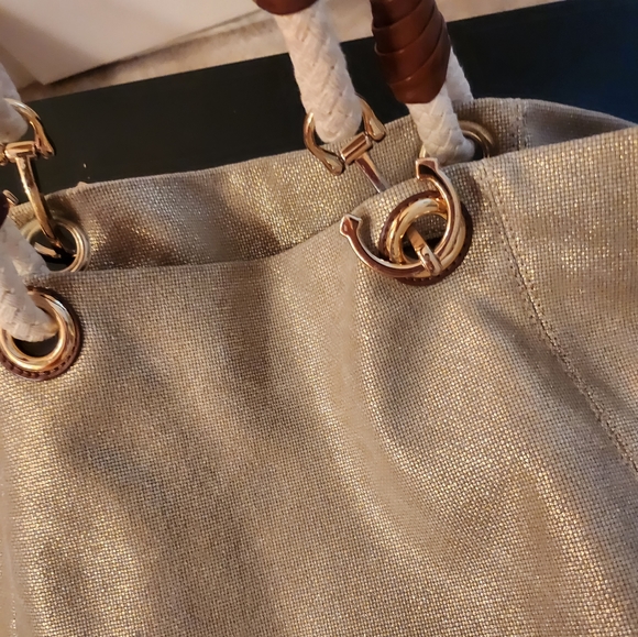 ××HP!!×× Michael Kors Nautical Gold Tote - Picture 14 of 16